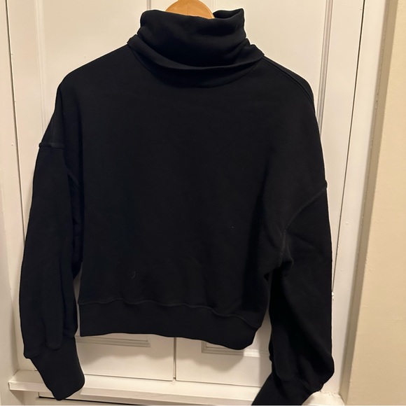 Agolde Balloon Sleeve Sweatshirt in Black Size: XS - Picture 6 of 10